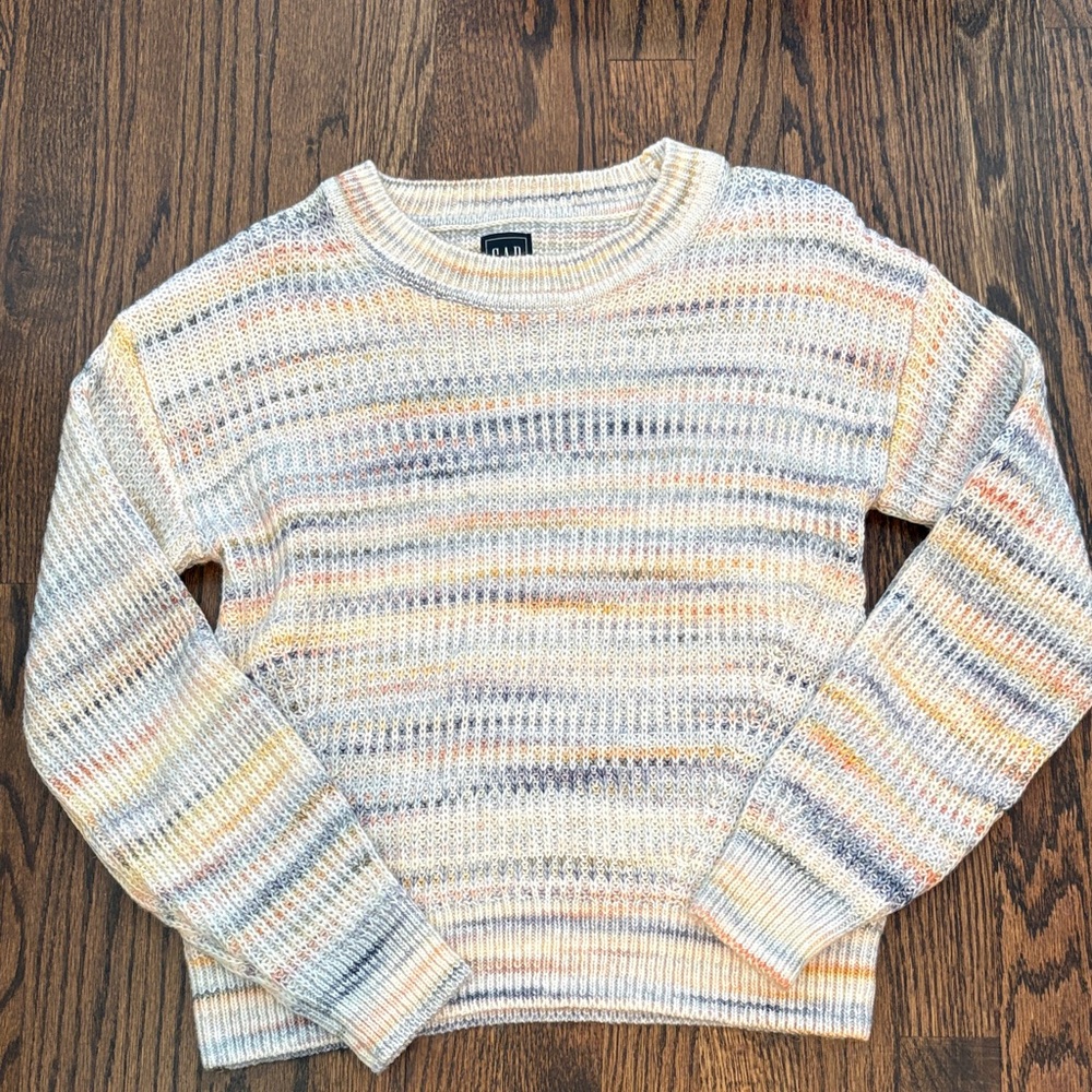 Gap multi color sweater cotton acrylic small women’s like new